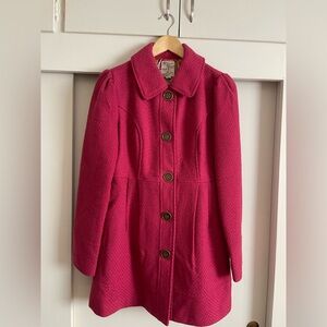 Tulle pink wool coat women’s size M
